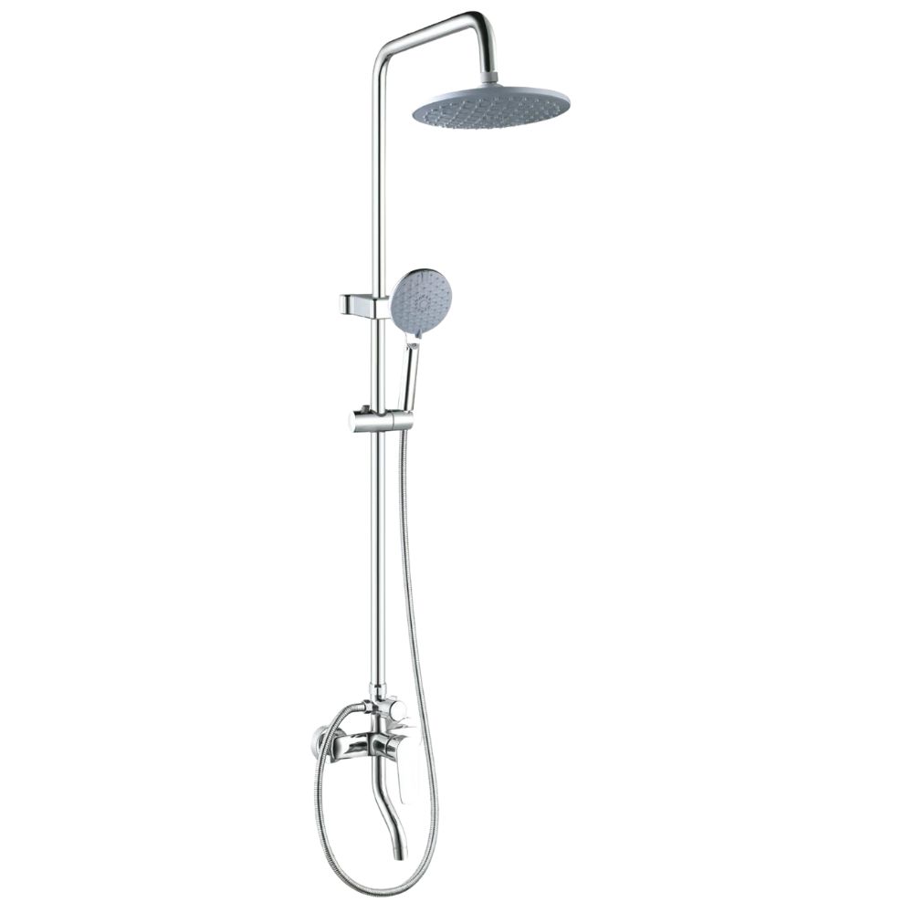 Coloană duș cu baterie, Aquafix - 145, cromată